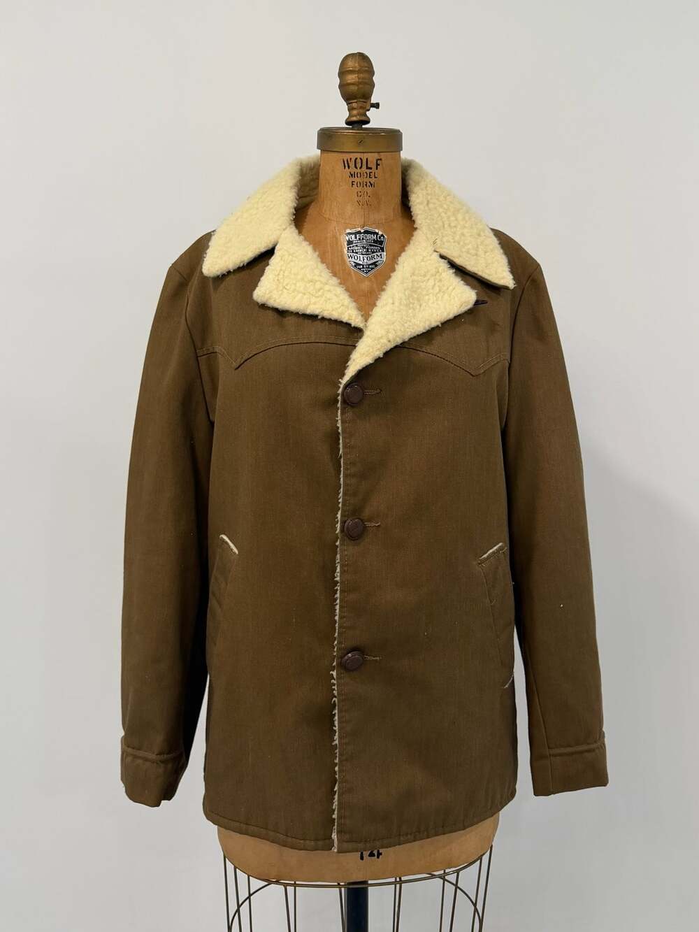 Vintage Sears Western Outdoor Wear Sherpa Lined Jacket - Size Men's Medium